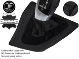 BLACK STITCH LEATHER AUTOMATIC GEAR GAITER FOR BMW 3 SERIES F30 F31 12-15