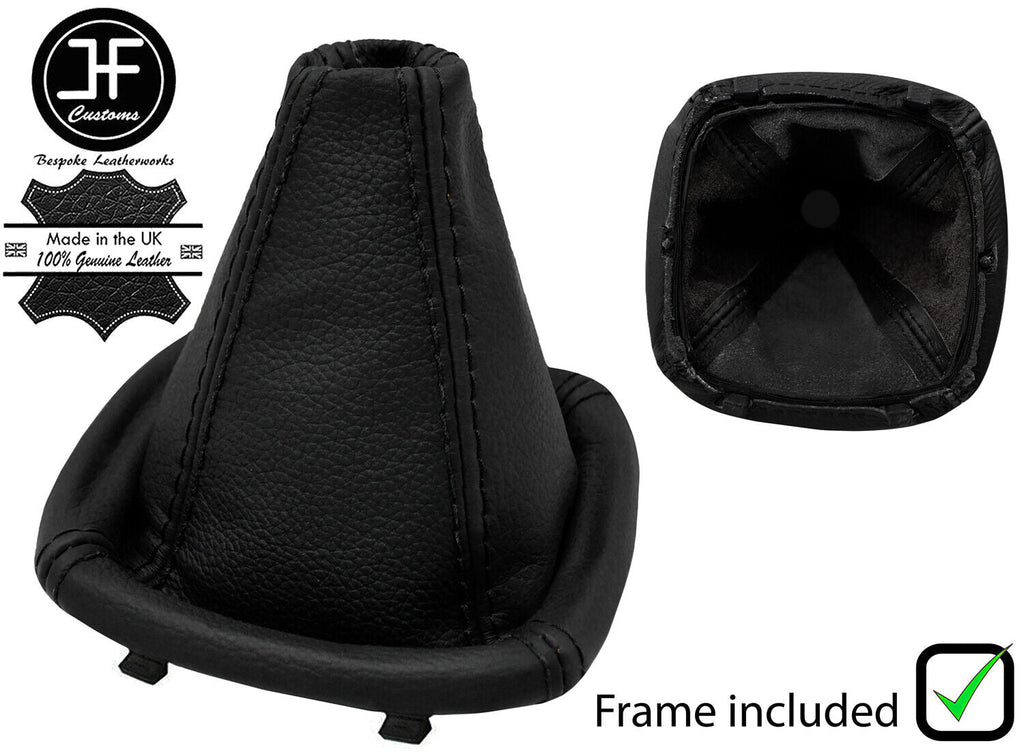 BLACK BLACK REAL LEATHER GEAR GAITER+FRAME FOR MERCEDES VITO METRIS W447 2015+