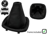 BLACK BLACK REAL LEATHER GEAR GAITER+FRAME FOR MERCEDES VITO METRIS W447 2015+