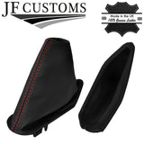 RED STITCH LEATHER GEAR HANDBRAKE GAITERS+PLASTIC FRAMES FOR MINI F55 F56 F57