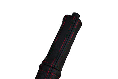 red stitch FITS LANCIA DELTA 79-94 LEATHER HANDBRAKE HANDLE COVER ONLY