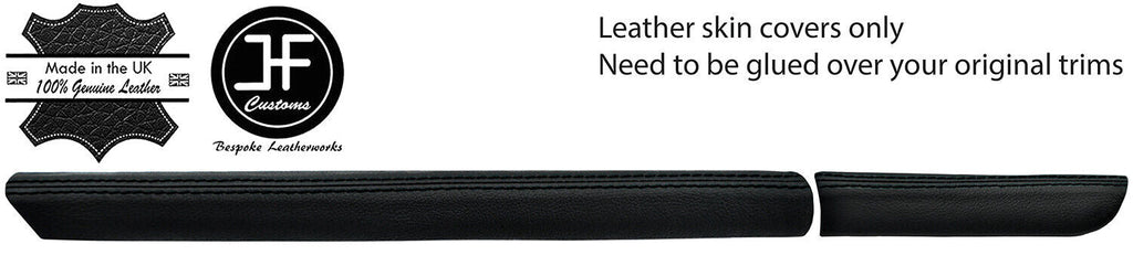 BLACK STITCH DASH DASHBOARD TRIM LEATHER COVERS FOR RENAULT CLIO MK2 2001-2005