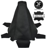 BLACK STITCHING FITS HONDA INTEGRA DC5 2002-2006 BLACK LEATHER GEAR GAITER NEW