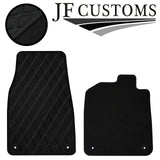 GREY DIAMOND STITCH VINYL 4XTAILORED FLOOR CARPET FOR PORSCHE TAYCAN 19-21 JF1