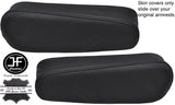 BLACK STITCHING 2X SEAT ARMREST LEATHER COVERS FITS LEXUS RX300 RX330 97-03