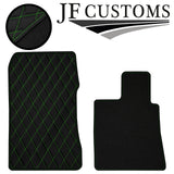 GREEN DIAMOND STITCH VINYL 4X TAILORED FLOOR CARPETS FOR HONDA LEGEND 06-21  JF1