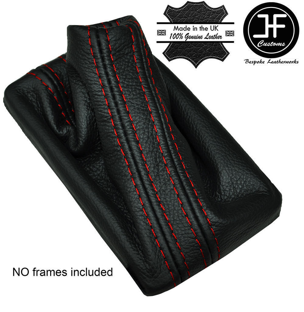 RED STITCH AUTOMATIC DSG LEATHER GEAR GAITER FITS VW TIGUAN 5NO 2011-2015