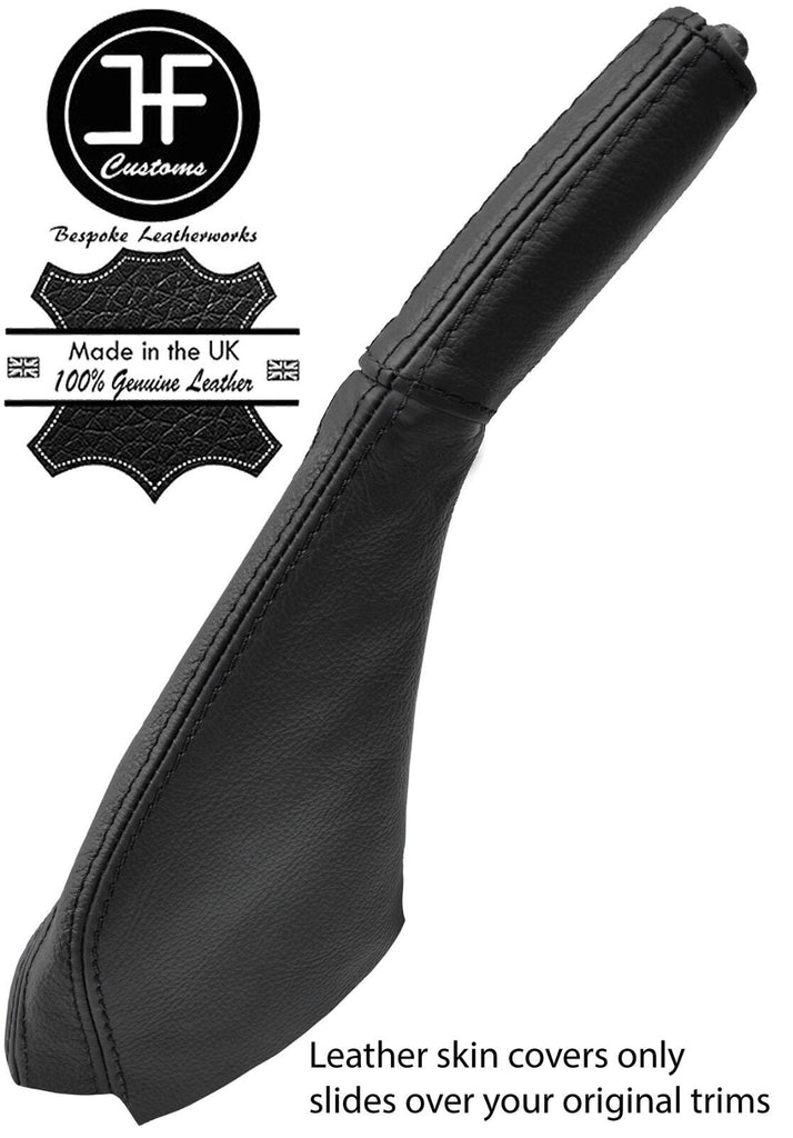BLACK & BLACK STRIPE HANDBRAKE GAITER & HANDLE COVER FOR MITSUBISHI 3000GT GTO
