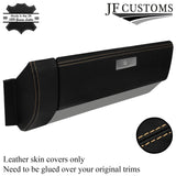 CREAM STITCH LEATHER GLOVE BOX & END TRIM PANEL COVERS FOR VW T4 TRANSPORTER