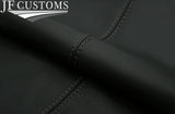 D GREY STITCH ITALIAN LEATHER CENTER CONSOLE COVER FOR SMART ROADSTER 452 03-05