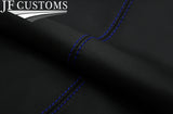 BLUE STITCH LEATHER 2X DOOR HANDLE TRIM COVERS FITS VW CORRADO VR6 88-95