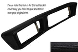 BLACK STITCH UPPER DASH DASHBOARD TRIM LEATHER SKIN COVER FITS ALFA ROMEO 75