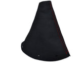 RED DOUBLE STITCH FITS CITROEN C2 2003-2009 GEAR GAITER GENUINE SUEDE GAITOR