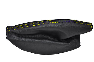 yellow stitching FITS VAUXHALL VX220 VX 220 00-06 LEATHER HANDBRAKE GAITER