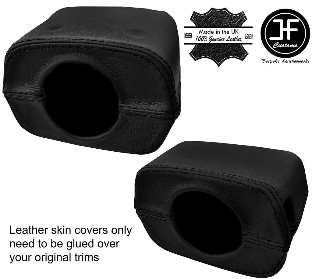BLACK STITCH STEERING SHROUD COLUMN LEATHER COVER FOR MAZDA MX5 MK1 MIATA 90-97
