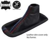 BLACK & TRI STITCH TOP GRAIN LEATHER HANDBRAKE GAITER FOR BMW X5 E53 00-06