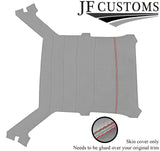 RED  STITCH L GREY LUXE SUEDE HEADLINER NON SUN ROOF COVER FOR BMW E30 SALOON