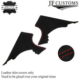 RED STITCH ITALIAN LEATHER PILLAR KIT COVERS FOR BMW 5 SERIES F10 F11 10-16