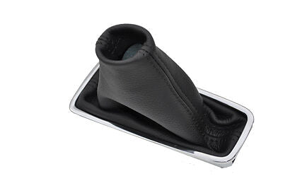 FITS VAUXHALL OPEL CORSA D black stitch AUTOMATIC LEATHER GEAR GAITER CUSTOM NEW
