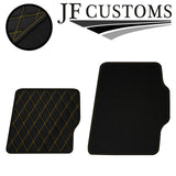 YELLOW DIAMOND VINYL 2X TAILORED FLOOR CARPETS FOR LOTUS ELISE S2 01-11