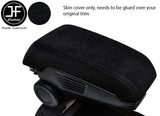 BLACK STITCHING GENUINE SUEDE ARMREST COVER FOR BMW I3 2013-2019 CUSTOM NEW