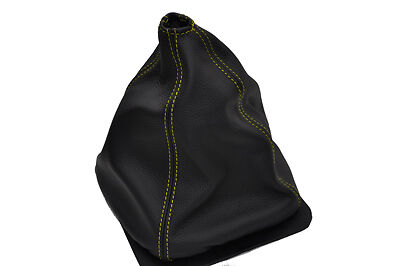 FITS VOLKSWAGEN T25 BUS VAN yellow stitching gear gaiter leather new CUSTOM NEW