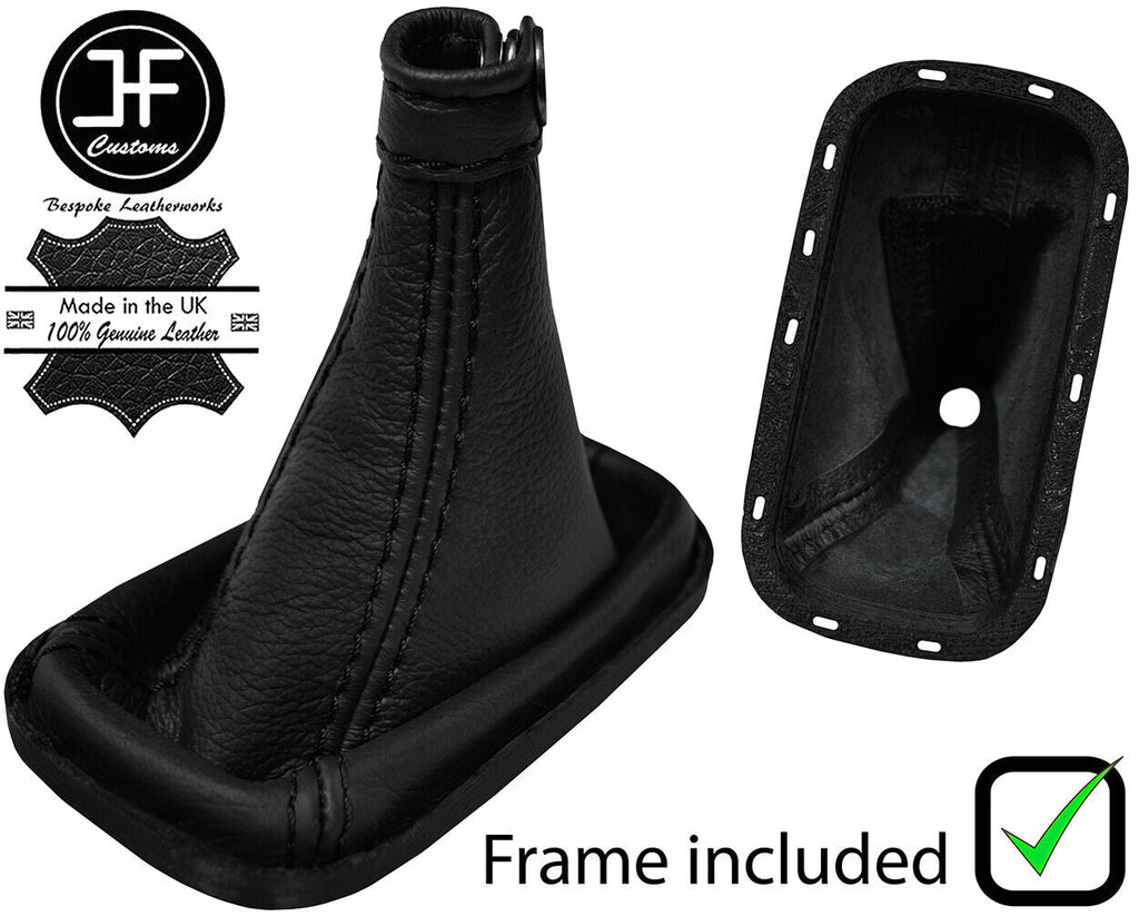 BLACK STITCH LEATHER AUTOMATIC GEAR+PLASTIC FRAME FOR ALFA ROMEO 166 98-07