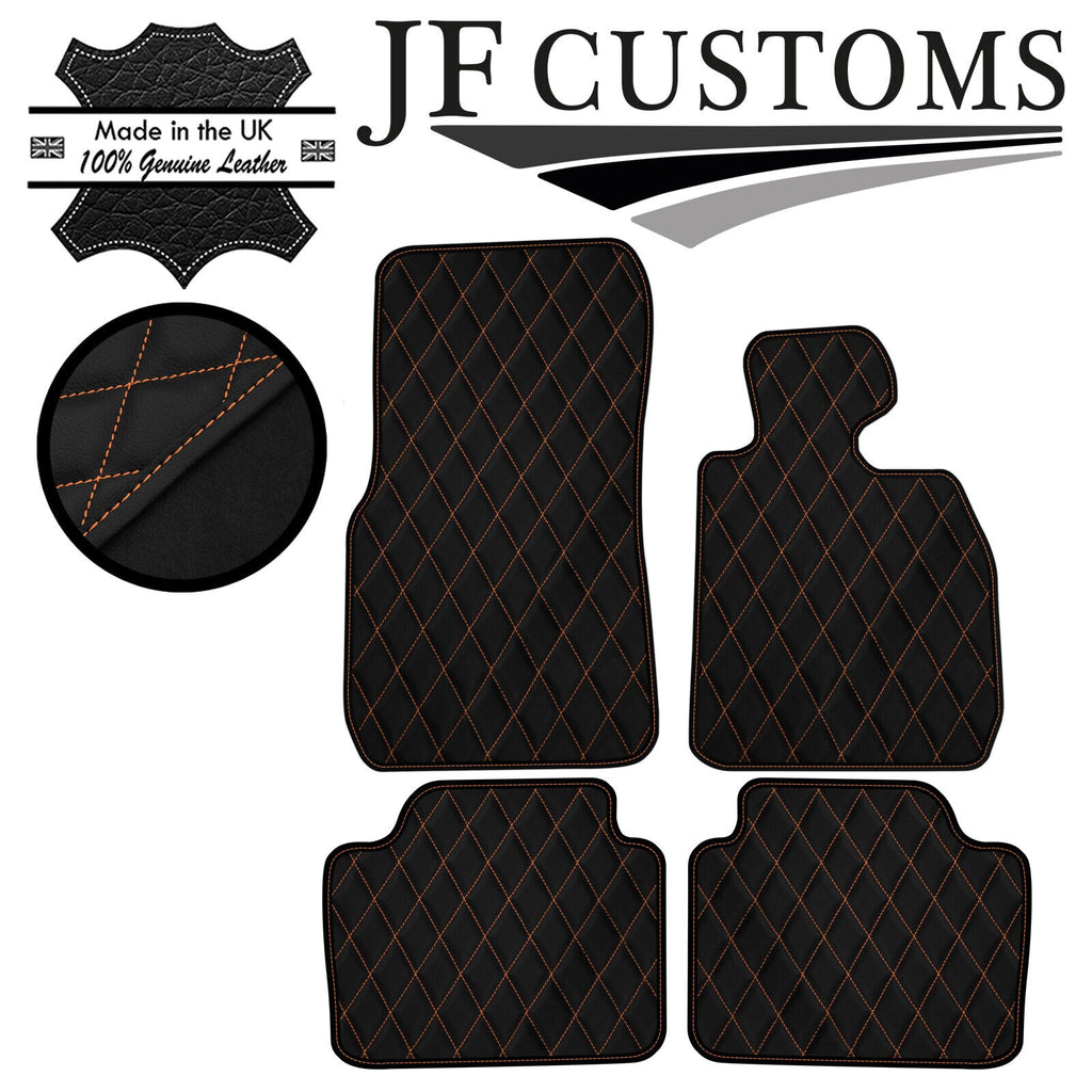 BEIGE  DIAMOND STITCH VINYL 4X TAILORED FLOOR MAT CARPETS FOR BMW F30 F31 12-16