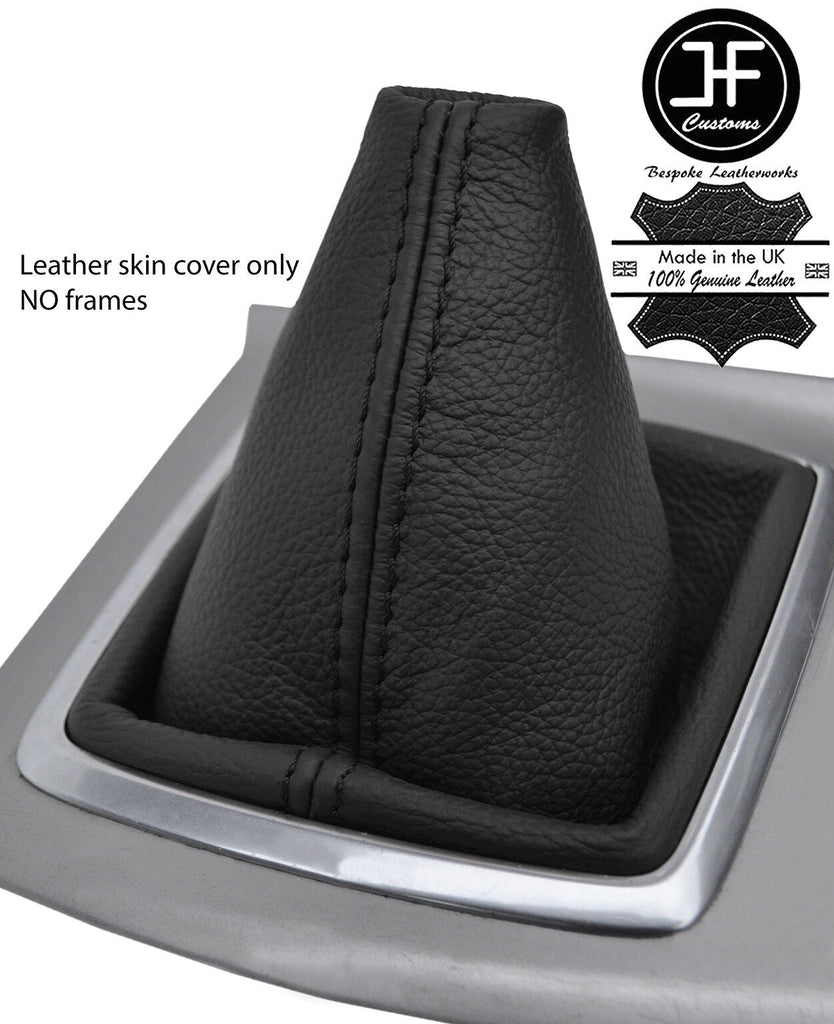 BLACK TOP GRAIN REAL LEATHER MANUAL GEAR GAITER FOR FORD FOCUS MK2 2008-2011