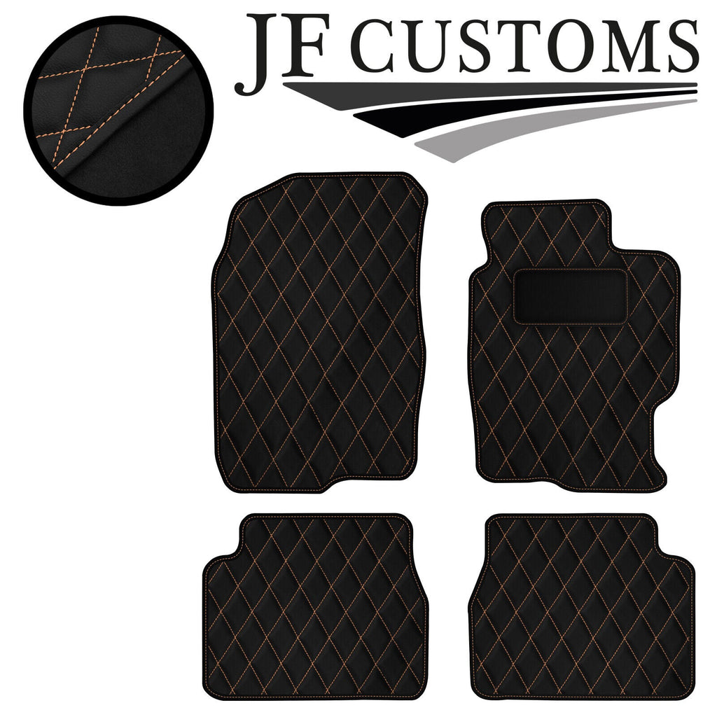 BEIGE DIAMOND STITCH VINYL 4X TAILORED FLOOR CARPETS FOR MAZDA 6 MK1 02-07 JF1
