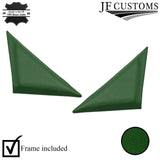 D GREEN ST 2X WING MIRROR DOOR TRIM COVER+PLASTIC FRAMES FITS NISSAN SKYLINE R33
