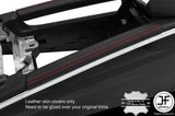 RED  STITCH 2X CONSOLE TRIM COVERS FITS MERCEDES GL CLASS X164 2006-2012