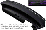 PURPLE STITCHING DASH DASHBOARD LEATHER SKIN COVER FITS HONDA PRELUDE 1992-1996
