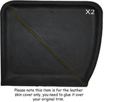 YELLOW STITCH 2X T BAR ROOF SUN SHADES SKIN COVER FITS TOYOTA MR2 MK1 84-90