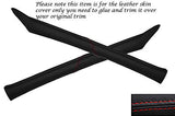 RED STITCHING FITS VW GOLF MK2 II 83-92 2X WINDSCREEN PILLAR LEATHER COVERS ONLY