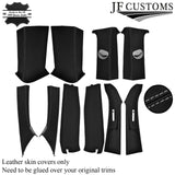 L GREY STITCH LEATHER & SUEDE TOP RECOVERY KIT COVERS FOR VW T5 TRANSPORTER