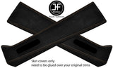 BROWN STITCH 2X UPPER B PILLAR SUEDE  COVERS FOR JEEP WRANGLER JK 11-17 4 DOOR