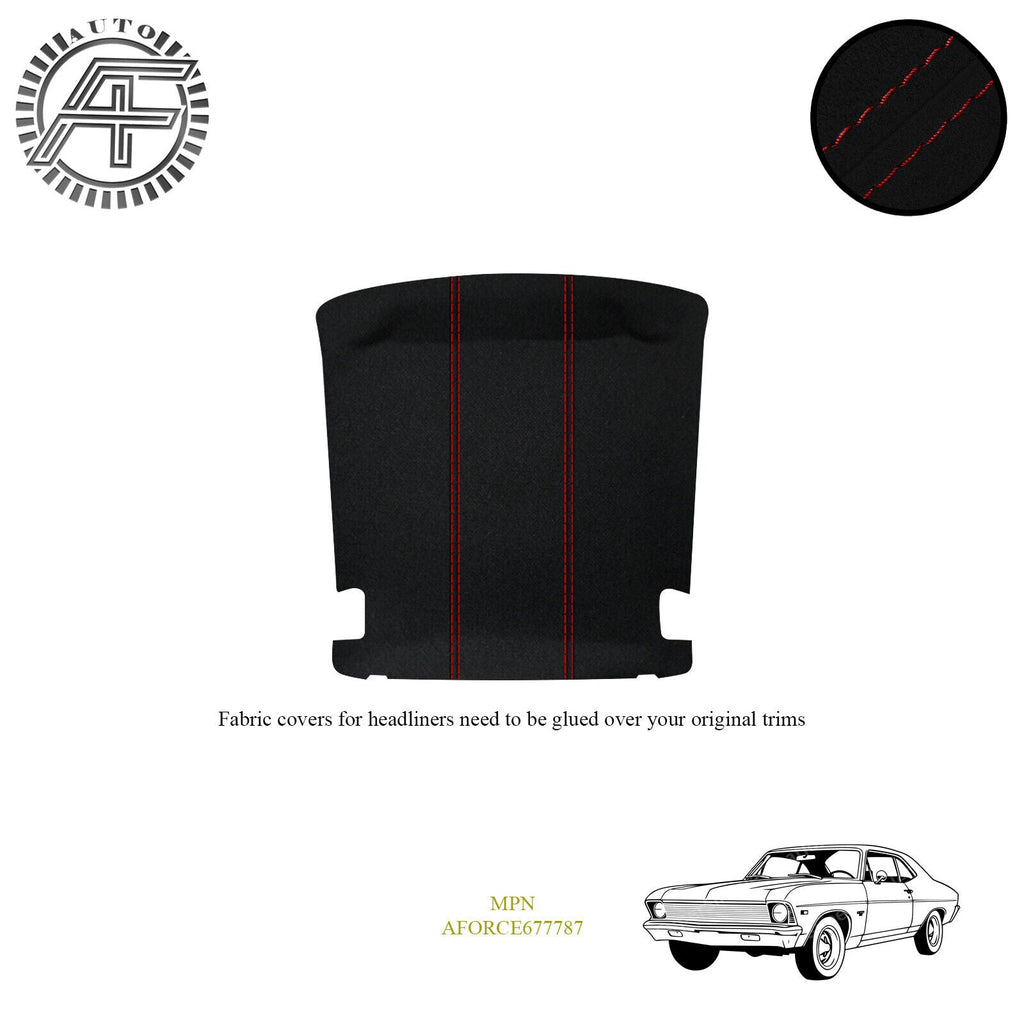 LUXE SUEDE HEADLINER COVER FOR CHEVROLET NOVA MK4 2 DOOR COUPE 1975-1979