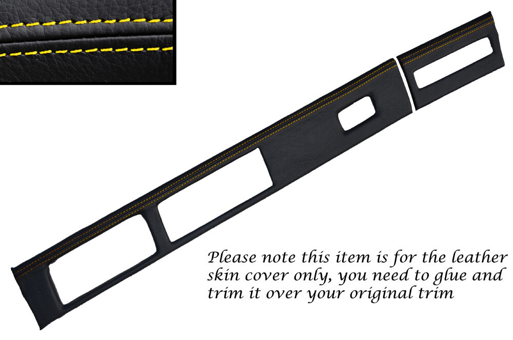 YELLOW STITCH DASH SURROUND SKIN COVER FITS VAUXHALL OPEL VX220 SPEEDSTER 00-06