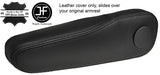BLACK STITCH 1X DRIVER SEAT ARMREST LEATHER COVER FITS HONDA JAZZ 2009-2014
