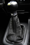 FITS AUDI A3 00-03 GEAR GAITER SHIFT BOOT BLACK LEATHER CUSTOM NEW MADE IN UK