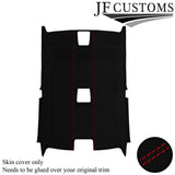RED STITCH LUXE SUEDE HEADLINER NON SUNROOF COVER FOR BMW E92 COUPE 06-13 JF2