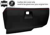 RED STITCH LEATHER GLOVE BOX LID LEATHER COVER FITS BMW 5 SERIES E28 81-87