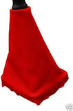 FITS CITROEN SAXO GEAR GAITER LEATHER RED BOOT 95-03 CUSTOM NEW MADE IN UK