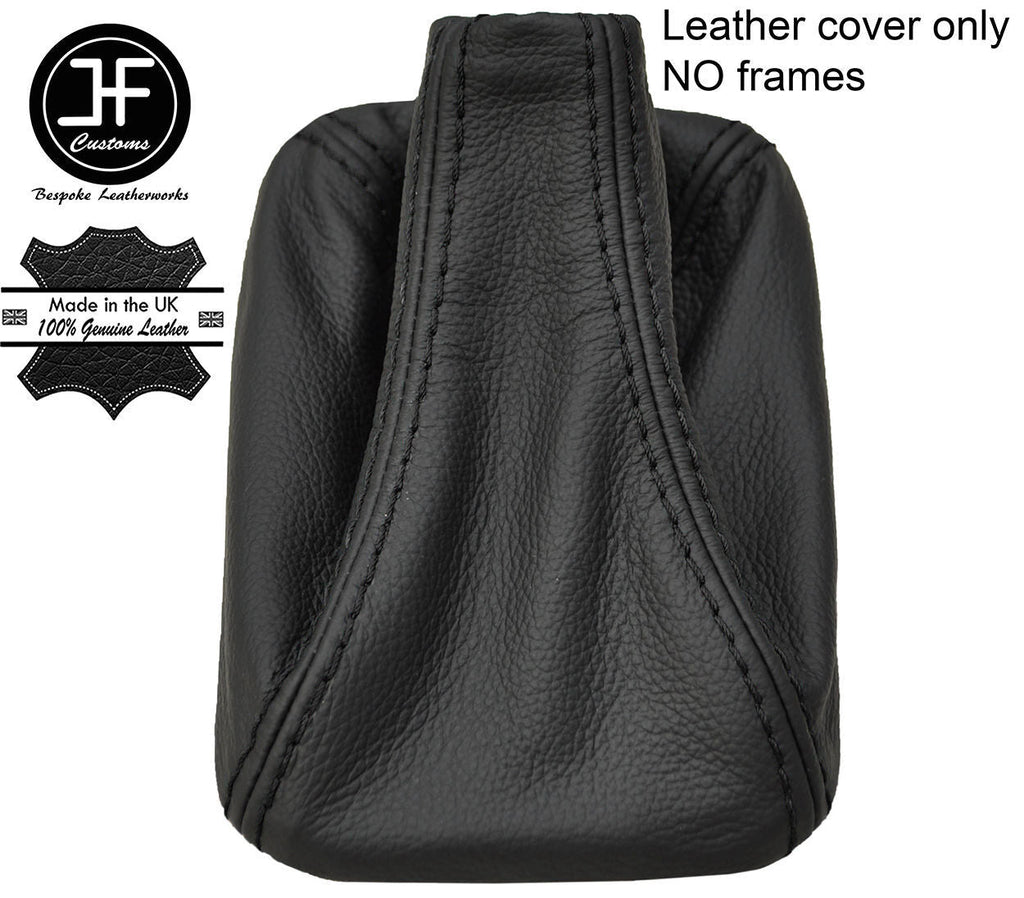 BLACK STITCHING REAL LEATHER MANUAL GEAR GAITER FITS JAGUAR XJS CUSTOM NEW