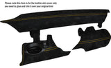 YELLOW STITCH 3 PIECE LOWER DASH TRIM SUEDE SKIN COVERS FITS BMW MINI R56 07-14