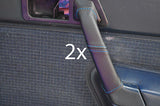 blue stitch FITS MERCEDES 190 190E 190D W201  2X DOOR HANDLE LEATHER COVERS