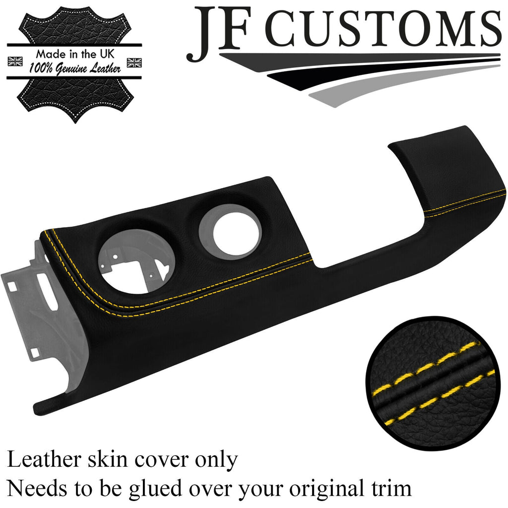 YELLOW STITCH LEATHER UNDER STEERING TRIM COVER FOR PORSCHE CAYMAN 987 05-12