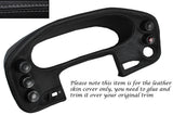 GREY STITCH SPEEDO DASH POD LEATHER SKIN COVER FITS PORSCHE 928 S S2 S4 90-95
