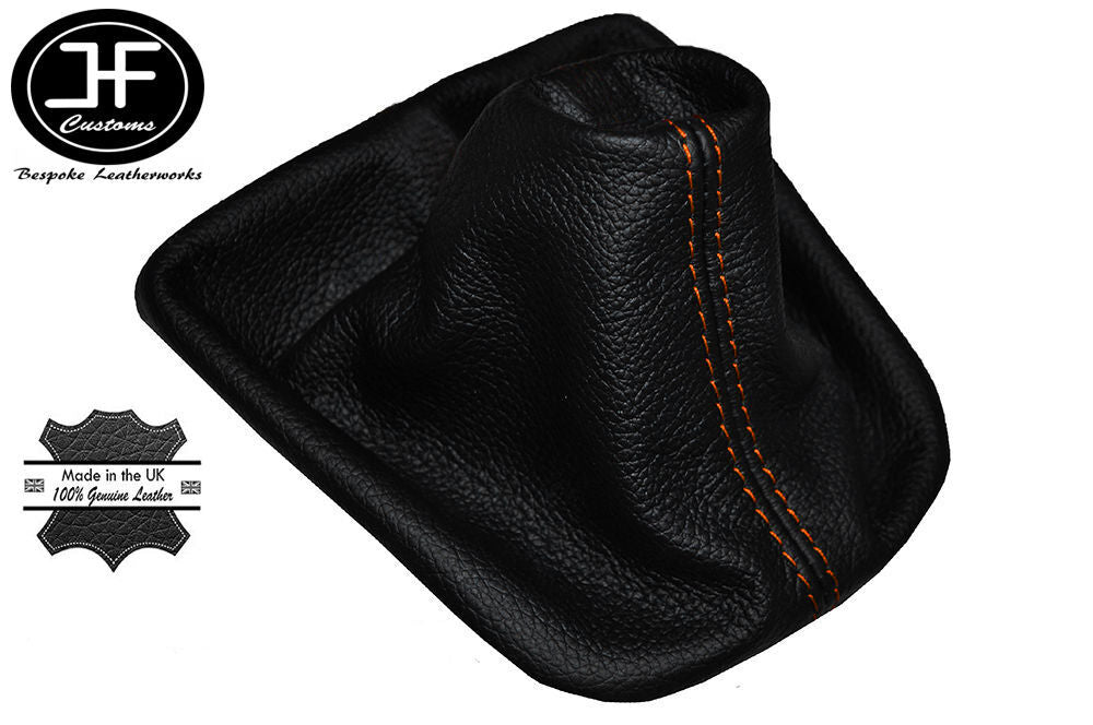 ORANGE STITCH LEATHER GEAR GAITER SHIFT BOOT FITS LAND ROVER FREELANDER 04-06